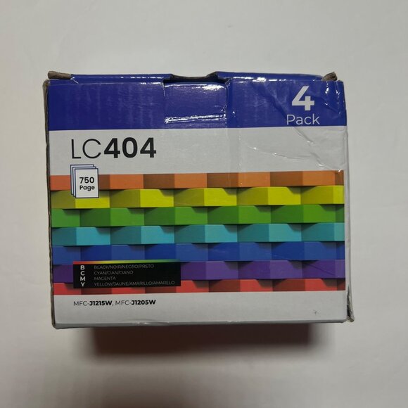 4 Pack LC404 Ink for Brother MFC-J1215W MFC-J1205W - Picture 1 of 2